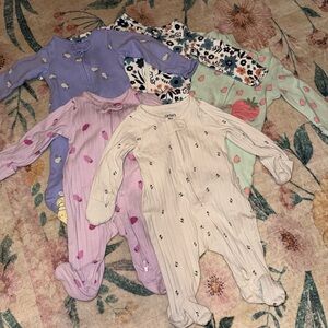 Carter's Kids One Piece Footie Pajamas Bundle